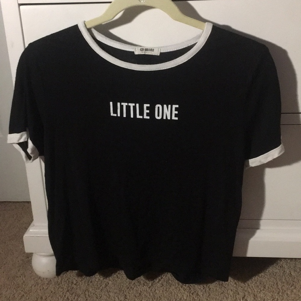 Black “Little One” Crop top (Size-s)